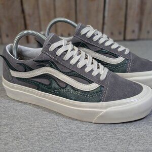Vans Old Skool 36 DX Anaheim Factory - Gray with Flame - Size 7M/8.5W